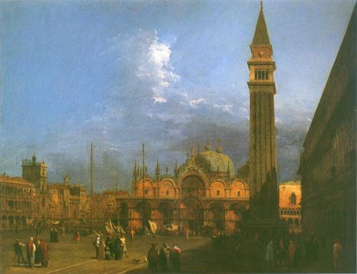 Piazza Saint Marco regardant vers l'est - Canal Giovanni Antonio