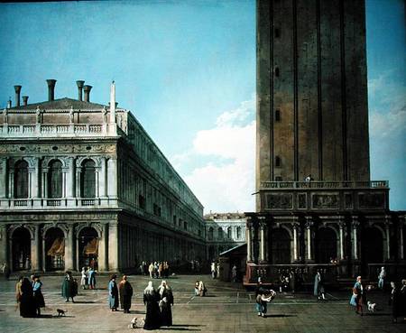 Piazza San Marco : Vue vers l'ouest depuis l'extrémité nord de la Piazzetta - Giovanni Antonio Canal