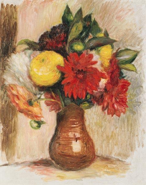 Bouquet de fleurs dans une cruche - Pierre-Auguste Renoir