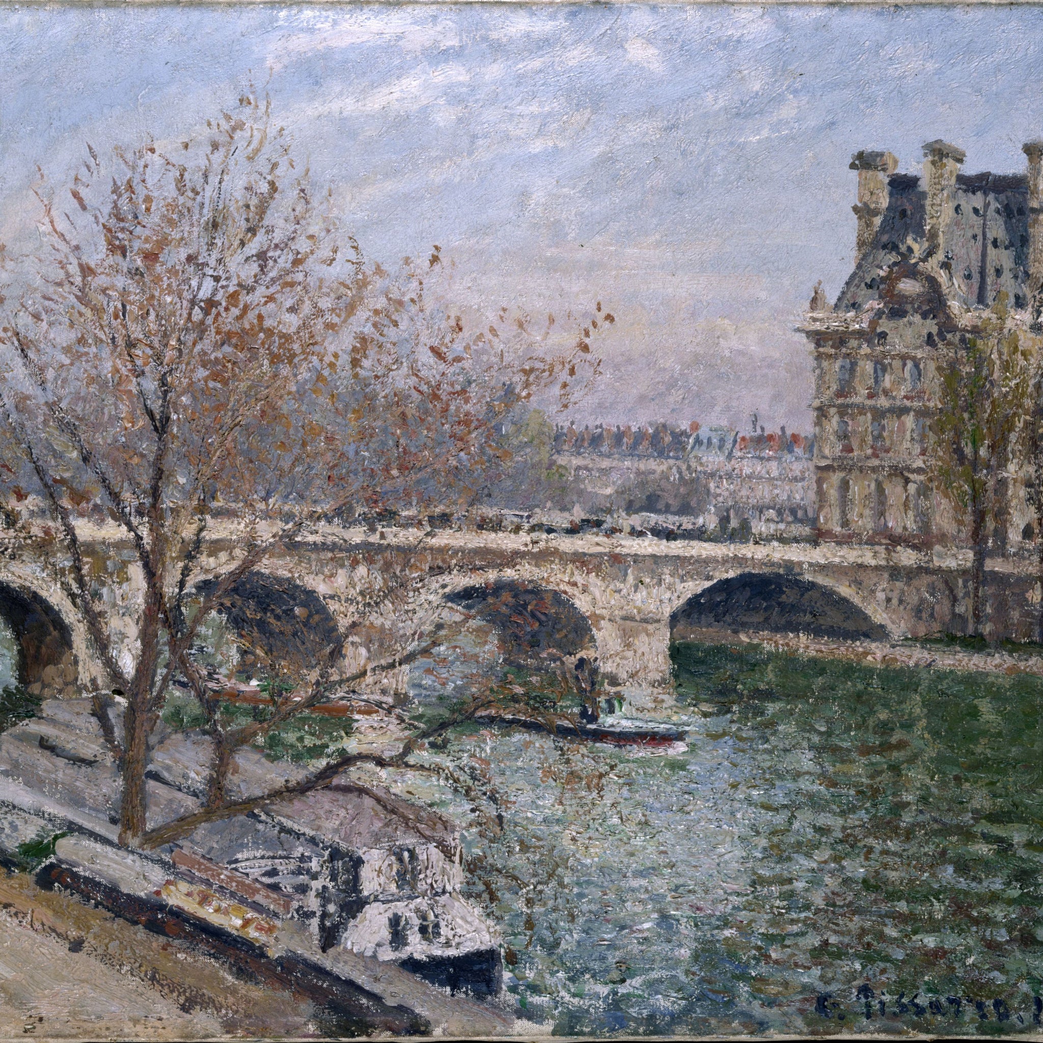 Le Pont-Royal et le Pavillon de Flore - Camille Pissarro