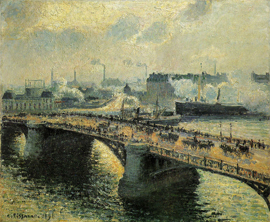 Les Boœeldieu-Bruecke à Rouen - Camille Pissarro