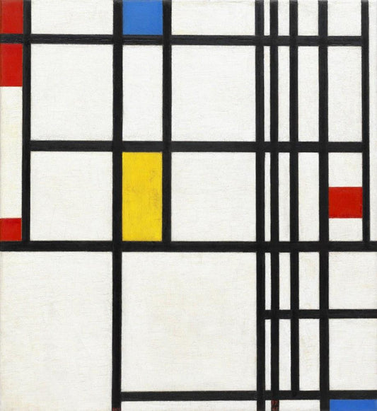 Composition en rouge bleu et jaune - Mondrian