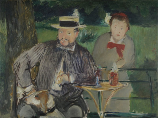 Portrait d'Ernest Hoschedé avec sa fille Marthe - Edouard Manet