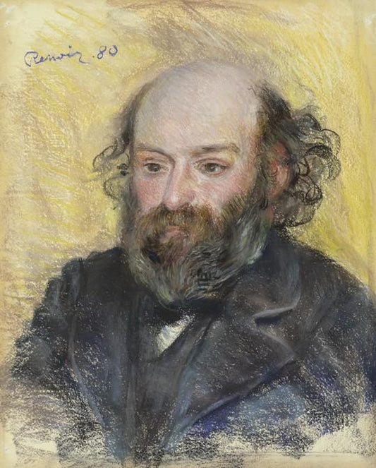 Portrait de Paul Cézanne (1839-1906) - Pierre-Auguste Renoir