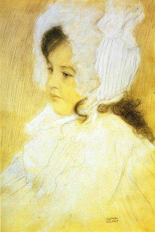 Portrait d'une fille - Gustav Klimt
