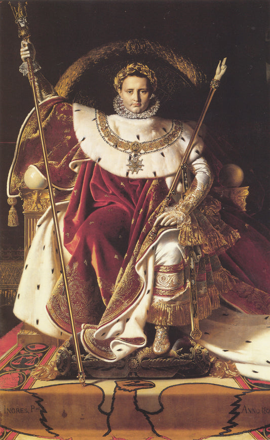 Portrait de Napoléon sur le trône impérial - Jean-Auguste-Dominique Ingres