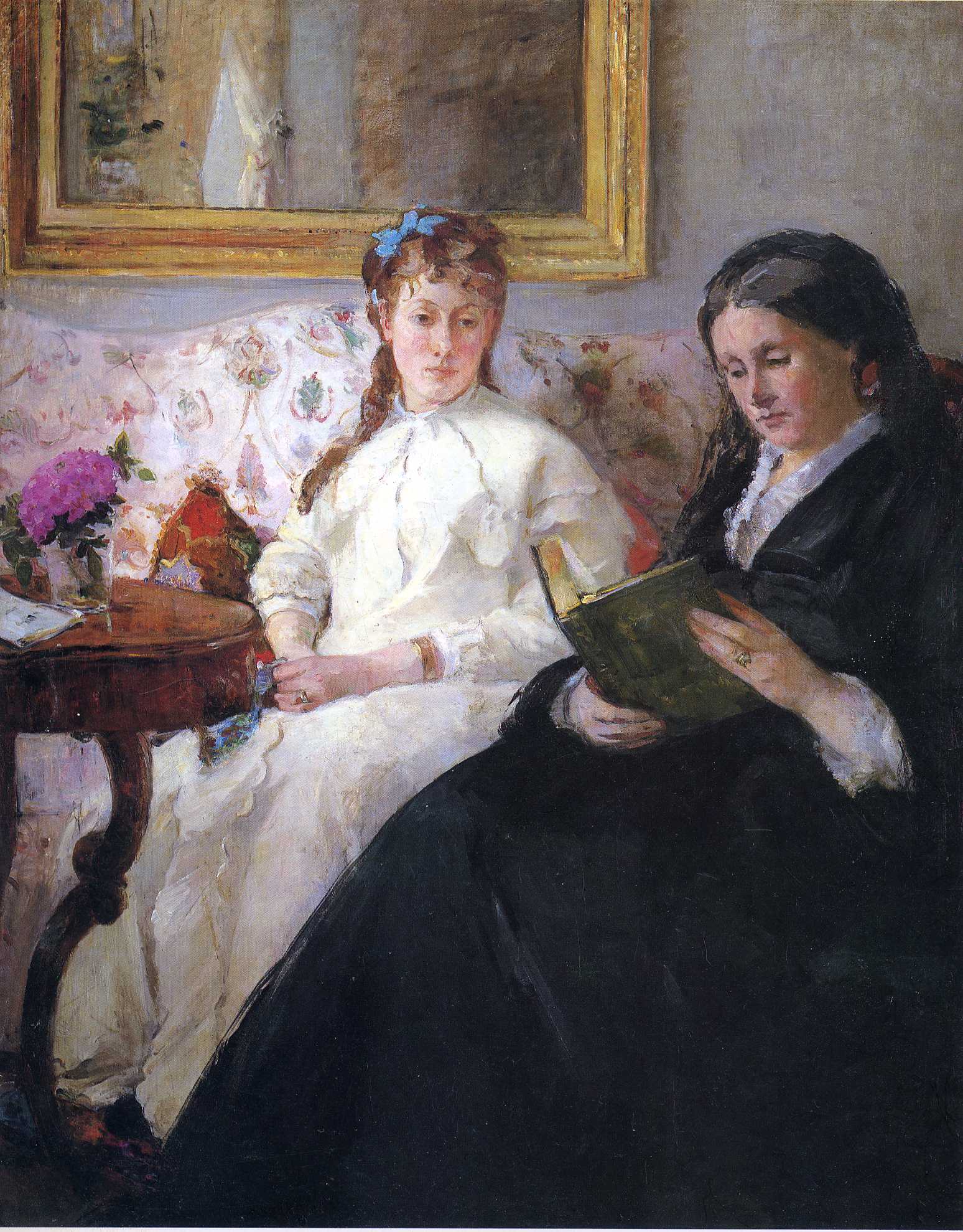 Portrait of the Artist's Mother and Sister - Berthe Morisot