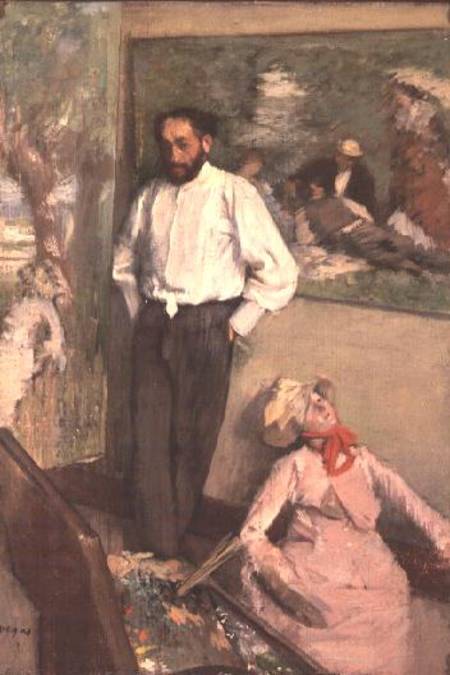 Portrait d'Henri Michel-Levy dans son atelier - Edgar Degas