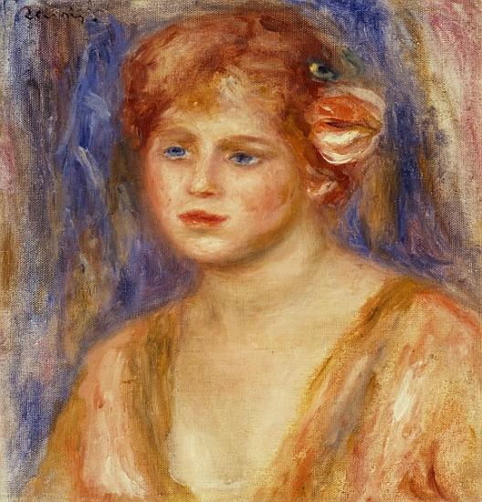 Portrait d'une jeune fille de Pierre-Auguste Renoir