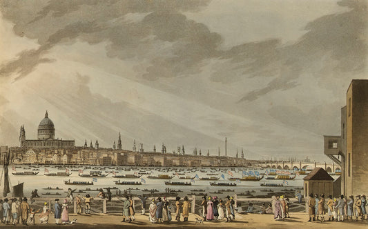 Le cortège funéraire de Lord Nelson par voie d'eau de Greenwich à Whitehall - William Turner