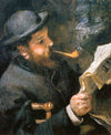 Claude Monet lisant un journal - Pierre-Auguste Renoir