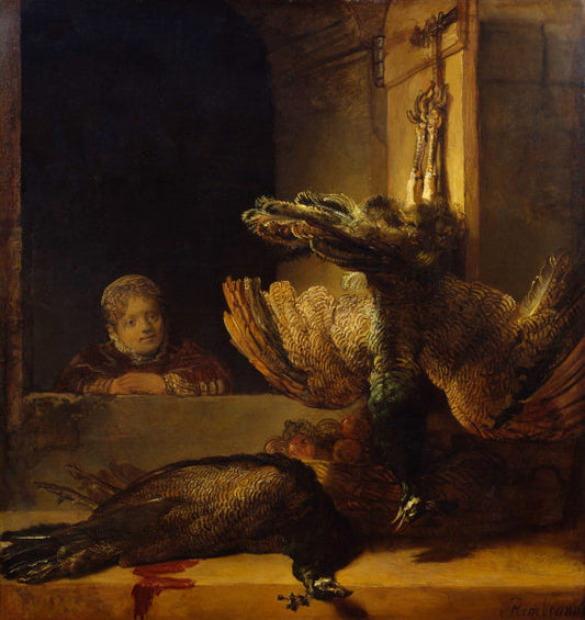 Nature morte avec des paons - Rembrandt van Rijn