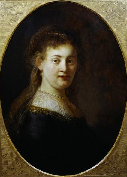 Saskia avec voilette - Rembrandt van Rijn