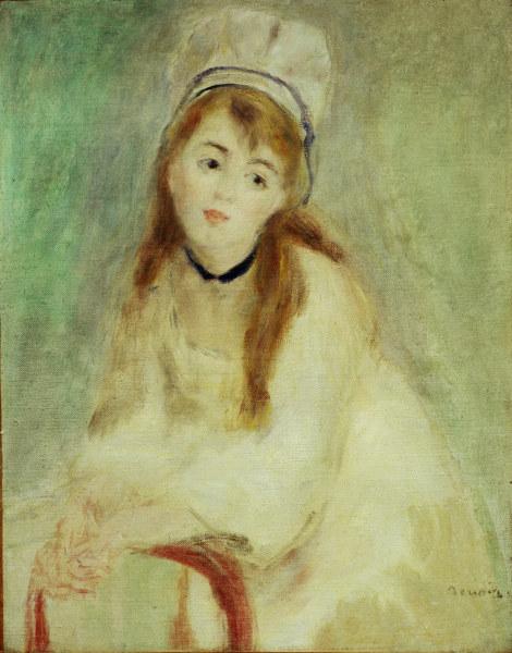 Portrait d'une jeune femme c1876 - Pierre-Auguste Renoir