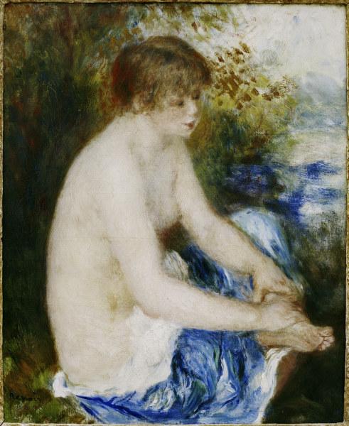 Petit nu bleu 1878 - Pierre-Auguste Renoir