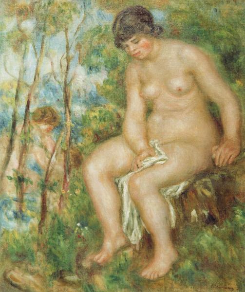 Le baigneur c.1915 - Pierre-Auguste Renoir