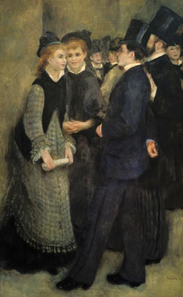 La sortie du Conservatoire 1877 - Pierre-Auguste Renoir