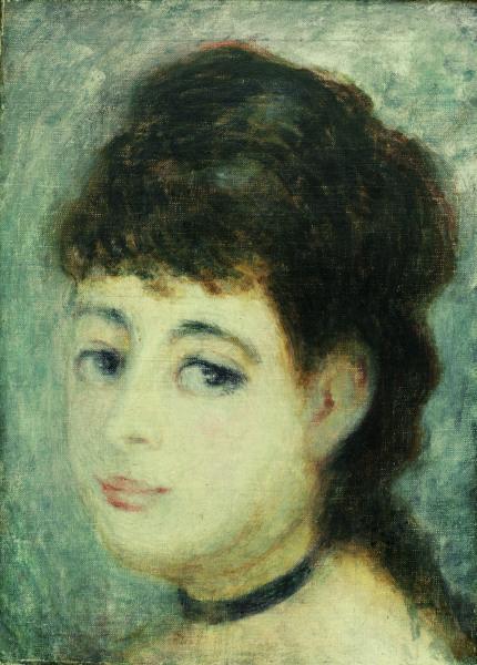 Portrait d'une jeune femme c.1875 - Pierre-Auguste Renoir