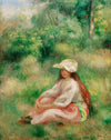 Fille habillée en rose - Pierre-Auguste Renoir