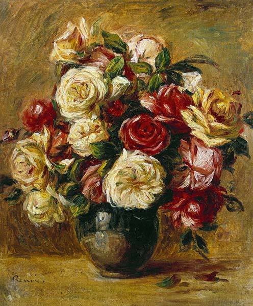 Bouquet de Roses - Pierre-Auguste Renoir