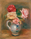 Roses dans un vase en poterie - Pierre-Auguste Renoir