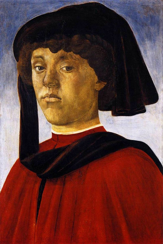 Portrait d'un jeune homme de - Sandro Botticelli