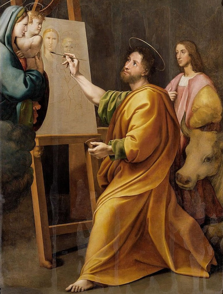 Saint Luc peignant la Vierge - Raphaël (peintre)
