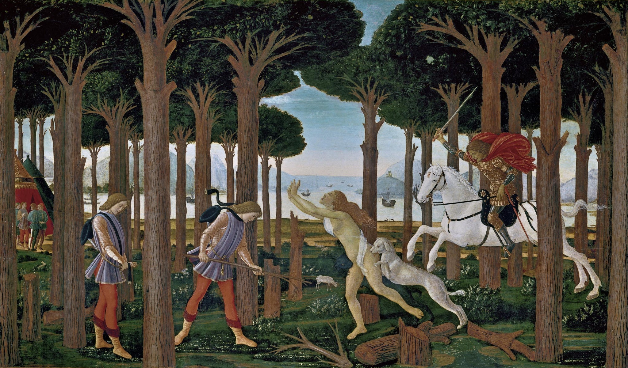 Histoire de Nastagio I - Sandro Botticelli