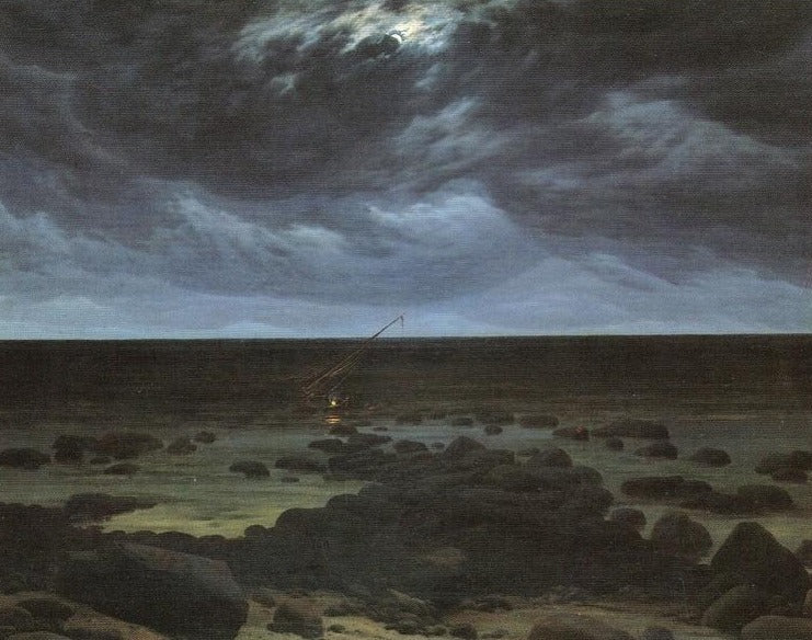 Bord de mer au clair de lune - Caspar David Friedrich