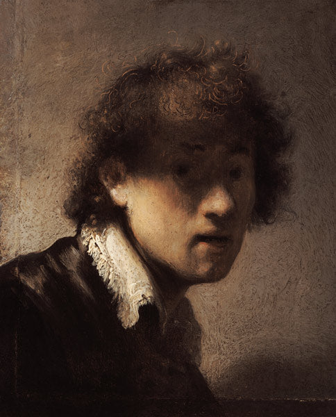 Autoportrait à un jeune âge - Rembrandt van Rijn