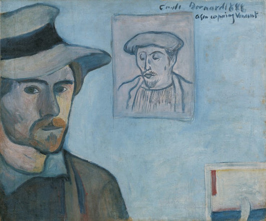 Autoportrait avec le portrait de Gauguin - Paul Gauguin