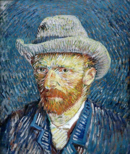 Autoportrait avec un chapeau de feutre gris - Van Gogh