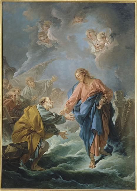 St. Peter Invited to Walk on the Water - François Boucher