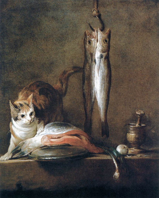 Nature morte avec chat et poisson - Jean Siméon Chardin
