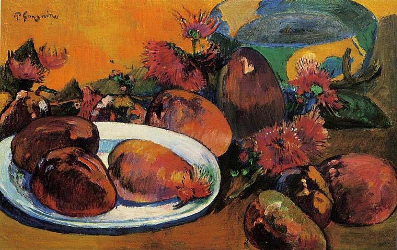Nature morte avec des mangues - Paul Gauguin