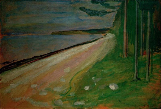Plage près de Asgardstrand - Edvard Munch