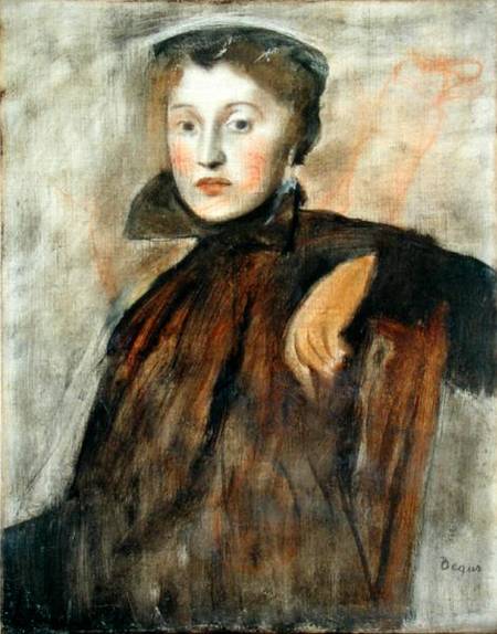 Étude pour un portrait de femme - Edgar Degas