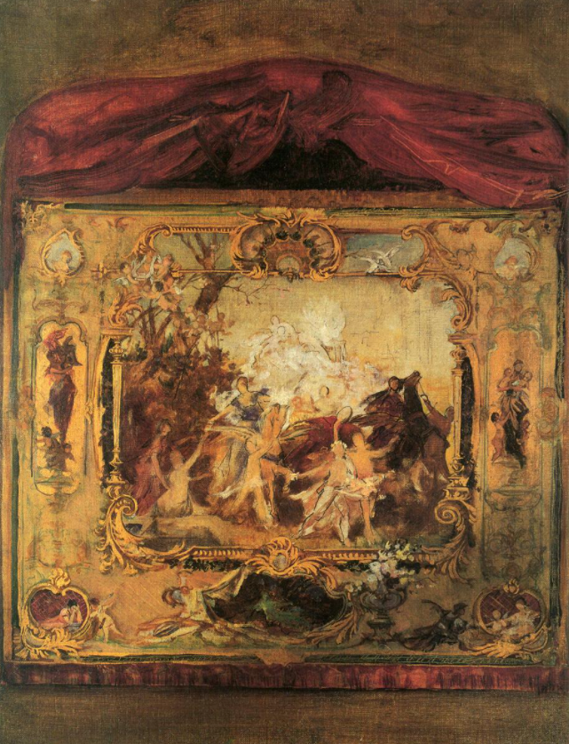 Ebauche d'un rideau de théâtre - Gustav Klimt
