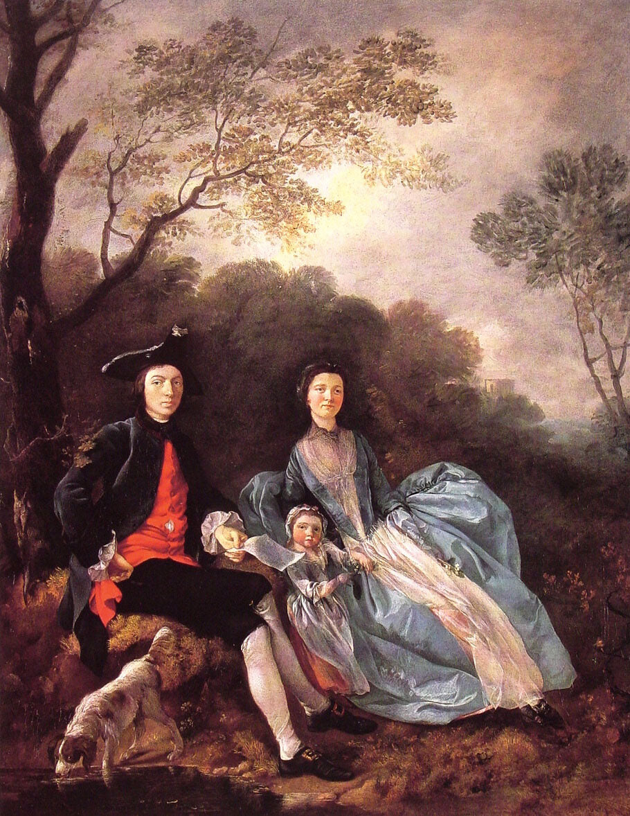 L'artiste avec sa femme et sa fille - Thomas Gainsborough
