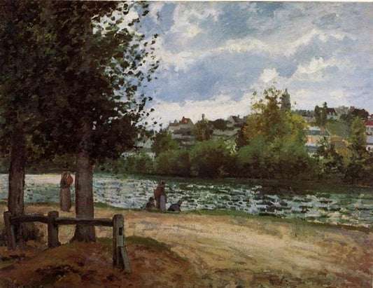 Les bords de l'Oise à pontoise - Camille Pissarro
