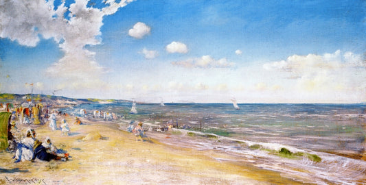 The Beach at Zandvoort - William Merritt Chase