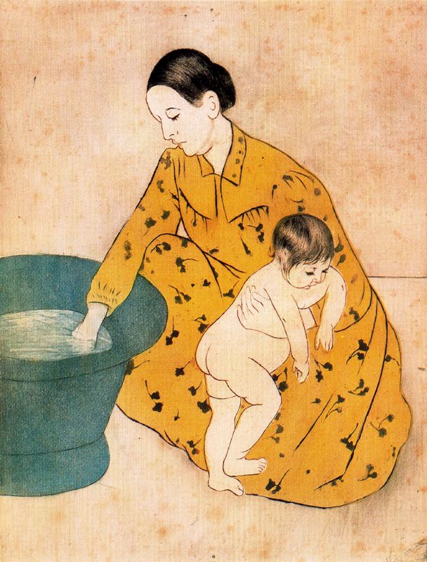 Le bain de l'enfant - Mary Cassatt