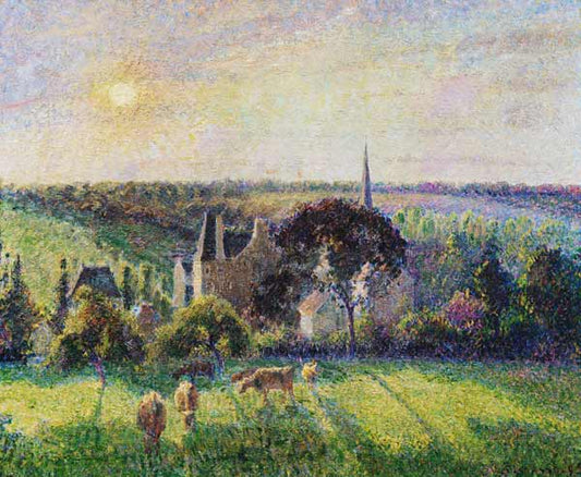 L'église et la ferme d'Eragny - Edouard Manet
