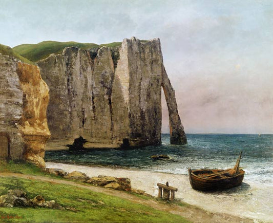 Les falaises d'Etretat - Gustave Courbet