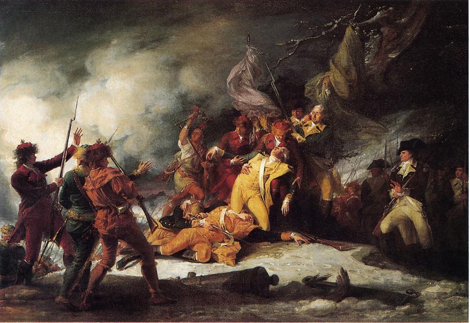 La mort du général Montgomery lors de l'attaque de Québec - John Trumbull