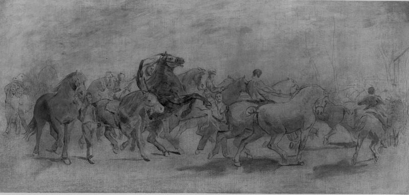 The Horse Fair (study) - Rosa Bonheur