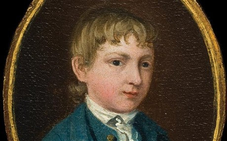 Le portrait miniature d'un jeune garçon (autoportrait supposé) - Thomas Gainsborough