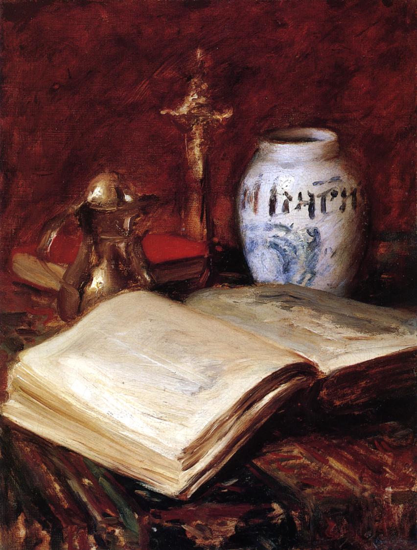 The Old Book - William Merritt Chase