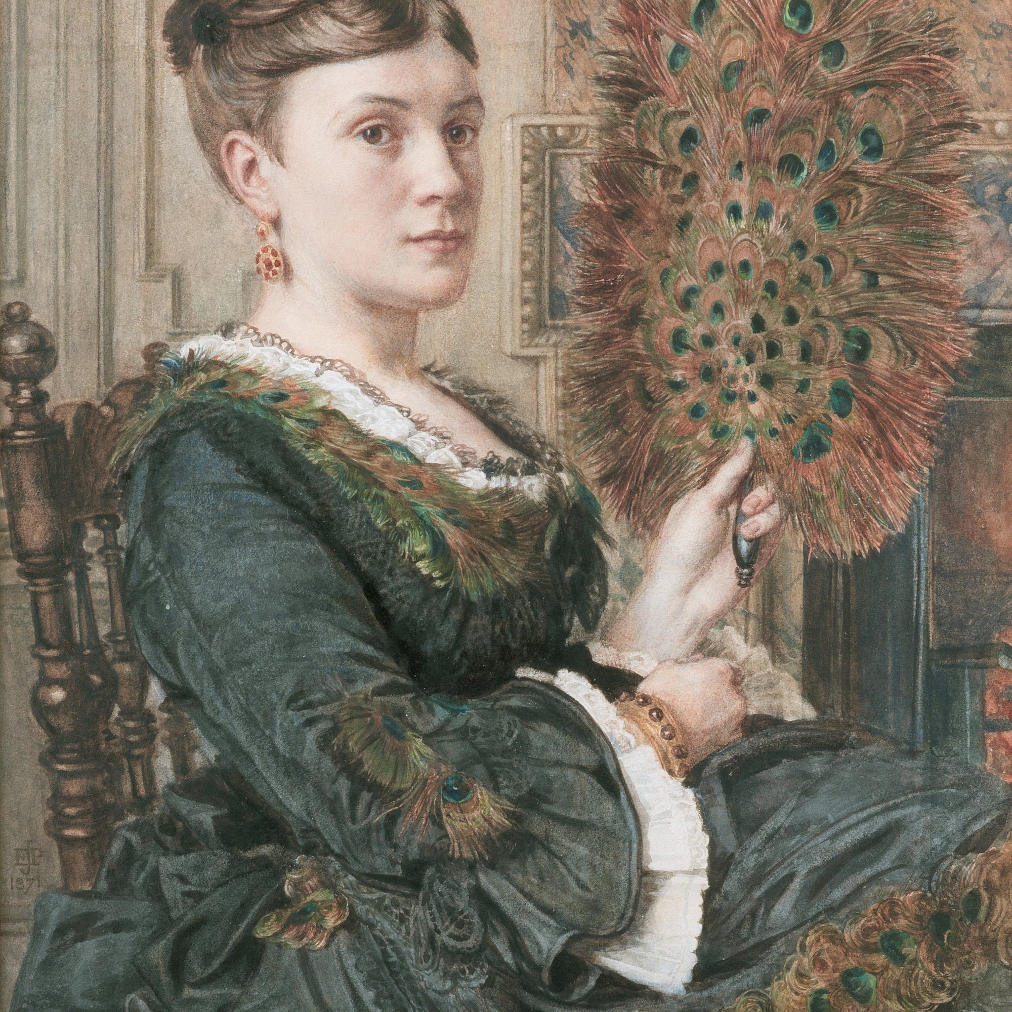Portrait d'Elizabeth Courtauld - Edward Poynter