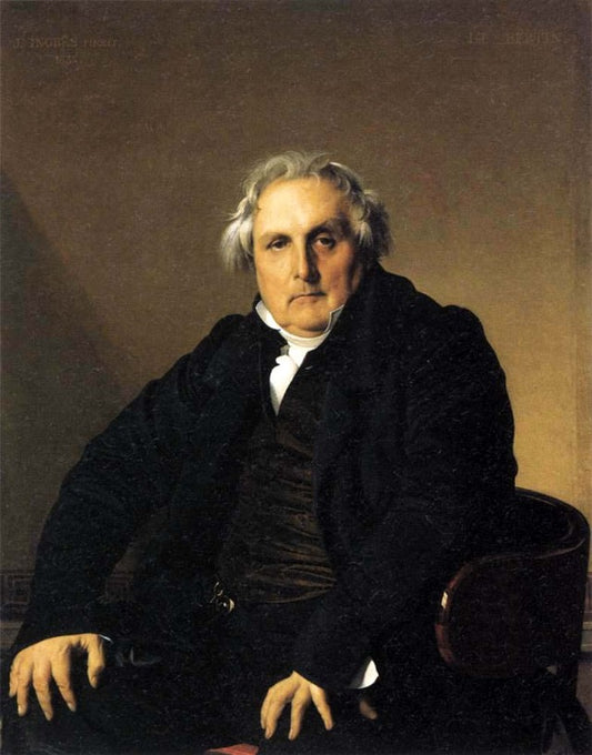 Portrait du journaliste français Louis-François Bertin - Jean-Auguste-Dominique Ingres